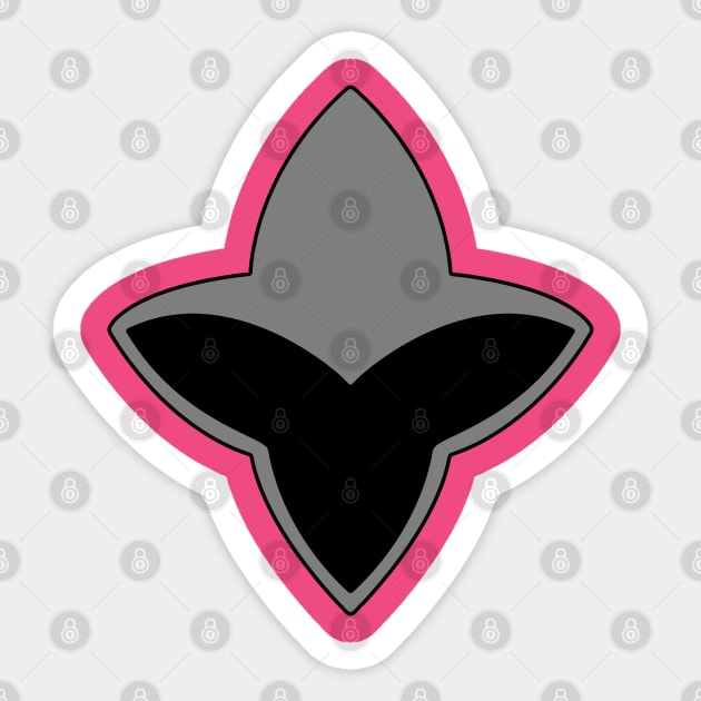 Ninja Pink Sticker by Javier Casillas